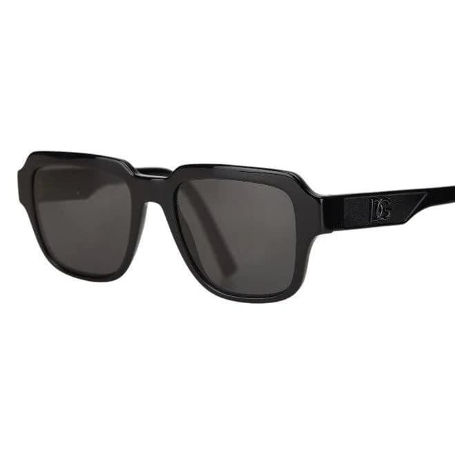 Dolce & Gabbana Men's Square Acetate DG-Logo Sunglasses