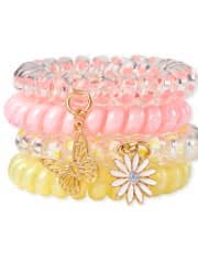 Girls Butterfly Coil Bracelet 4-Pack - MULTI | The Children's Place
