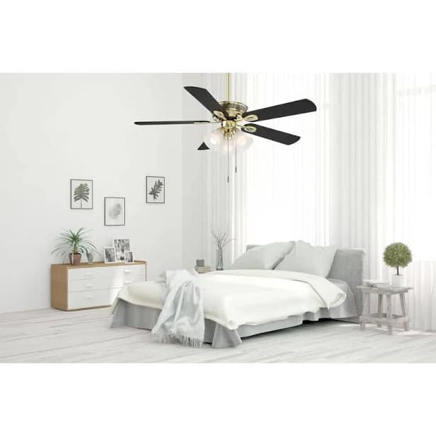 Hampton Bay Glendale III 52 in. LED Indoor Ceiling Fan with Light and Pull Chains