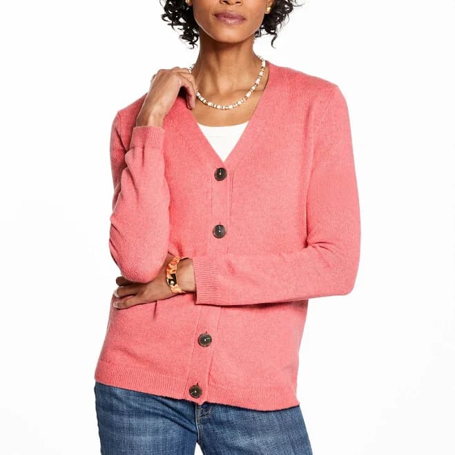 Women's talbots Neck Cardigan Sweater