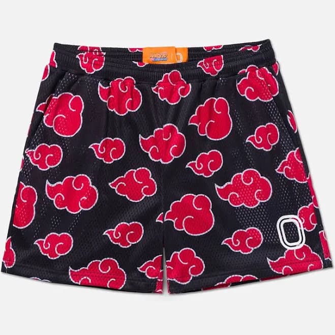 Naruto Akatsuki Mesh Shorts