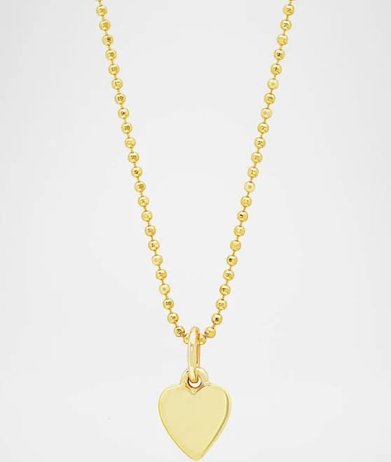 Jennifer Meyer 18k Heart Charm Necklace
