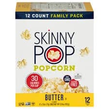 SkinnyPop Popcorn, Butter, Family Pack
