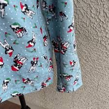 Christmas T Shirt Long Sleeve French Bulldog Frenchie Mock Neck Turtleneck Sz XL | eBay
