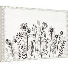 Amanti Art Our Nest IX Florals Framed Canvas Wall Art Print