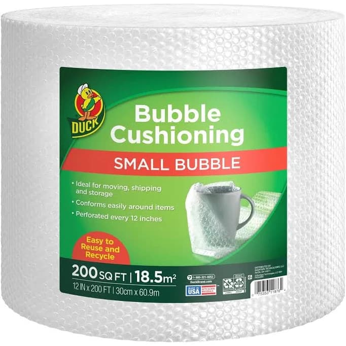 Duck Brand Small Bubble Cushioning Wrap