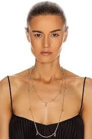 Valentino Garavani Wrap Necklace In Metallic Gold - Oro | Editorialist
