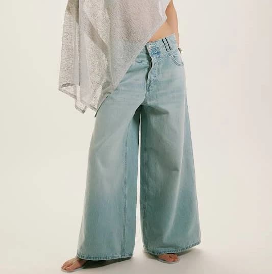Free People Baggy Wide-Leg Jeans