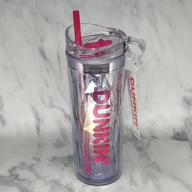 Dunkin 24oz Insulated Tumbler Acrylic PINK ** GIFT W/PURCHASE**