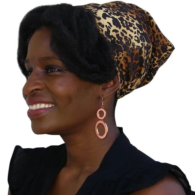 Satin Lined Cheetah Cap