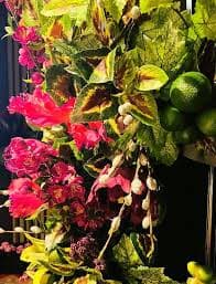 XXL Real Touch Floral Wreath: Orchid, Lily, Tulip & Lime Cascade - Etsy