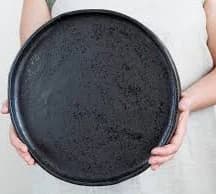 Midnight large round platter