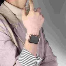 Compatible with Apple Watch Screen Portector 44mm, Apple Watch Case 44mm, Ultra-Thin Bumper with Rose Gold Edge Full Coverage Protective Cover for iWatch Series 3/2/1 Women Men Clear/Rose Gold - Walmart.com