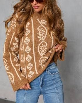Vici Homebody Season Abstract Sweater