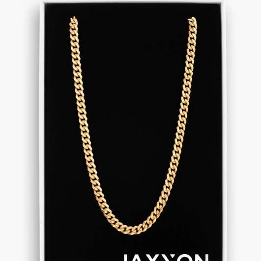 JAXXON 14K Gold Cuban Link Chain