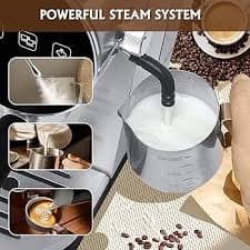 Amazon.com: Cafetera de café espresso de 20 bares, máquina de café espresso de acero inoxidable con espumador de leche/varita de vapor para expreso, cafetera casera prémium para bebidas de calidad barista :