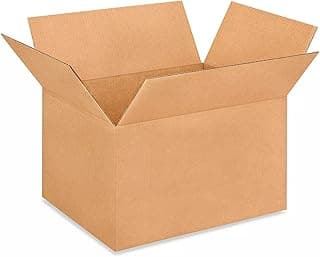 B-14148-5 Medium Corrugated Shipping Boxes 14"L x 14”W x 8"H (Pack of 5) - Prime Choice of Strong Packing Boxes for USPS, UPS, FedEx Shipping