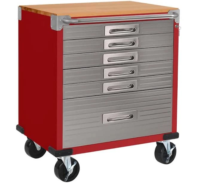 Seville Classics UltraHD 6-Drawer Rolling Cabinet