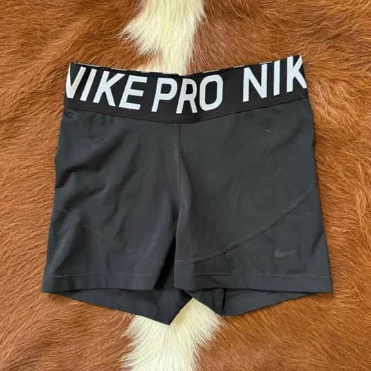 Nike Shorts | Nike Black Pro Compression Shorts With Branded Waistband | Color: Black/White | Size: S | Brynneadamson7's Closet
