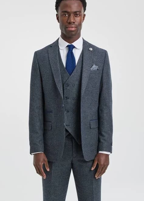Men's Double Breasted Waistcoat Suit