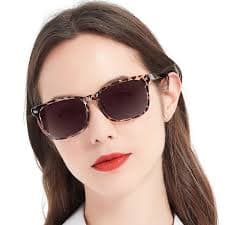 Amazon.com: MARE AZZURO Bifocal Reading Sunglasses Women Trendy Square Outdoor Readers 1.00 1.50 2.00 2.50 3.00 3.50 4.00 (Leopard, 3.0) : Health & Household