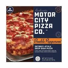 Motor City Pizza Co. Detroit-Style Deep Dish Double Pepperoni Pizza
