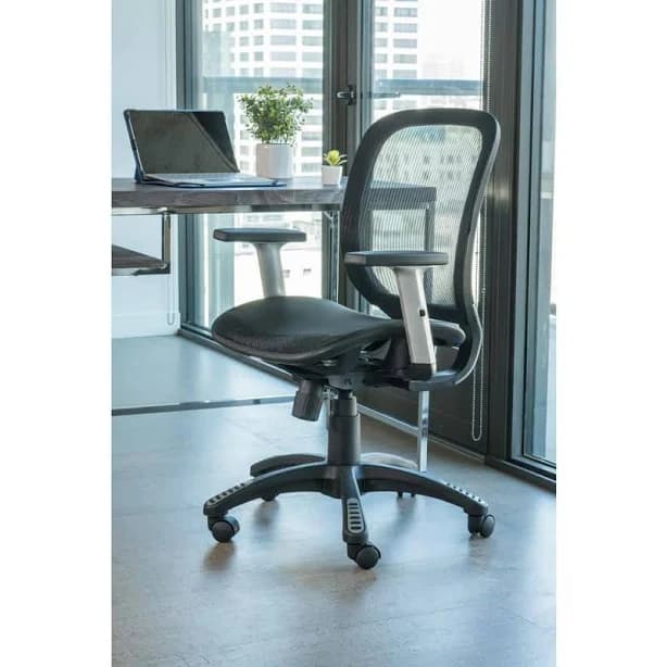 ErgoMax Canary Products Fully Meshed Ergonomic Height Adjustable Office Chair with Armrests