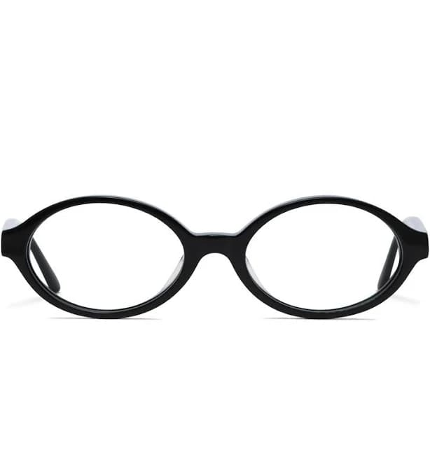 Women's Oval Shiny Black Prescription Included Glasses Amelia E. Robbie Frames Online, Discounted, FSA/HSA, Bifocal, Transitions , Stylish, Cool