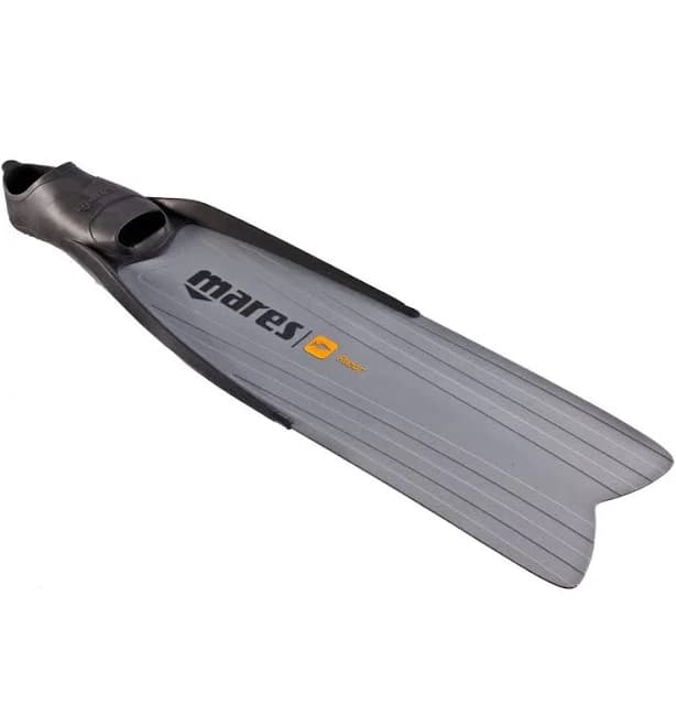 Used Mares Pure Instinct Razor Full Foot Freediving Fins - Gray - 47/48