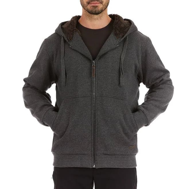 Smith's Workwear Men's Sherpa-Lined Fleece Jacket