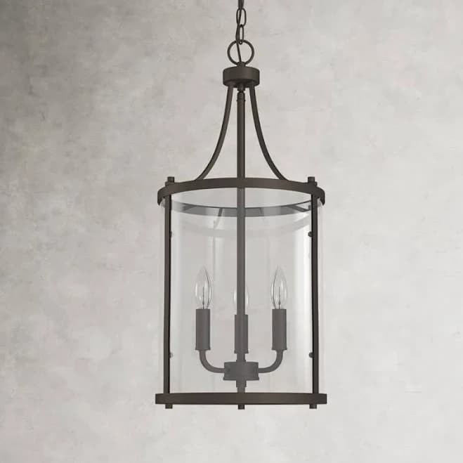 Birch Lane™ Cleveland 3 Light Metal Dimmable Lantern Chandelier Finish