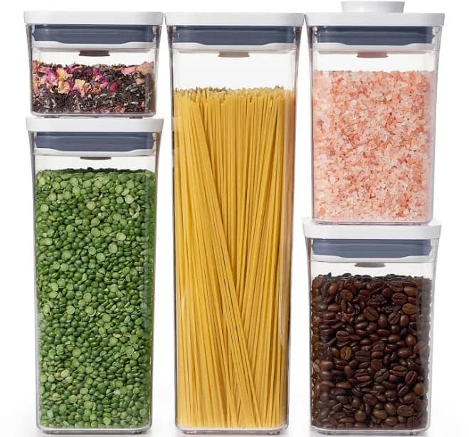 OXO POP 5pc Plastic Airtight Food Storage Container Set