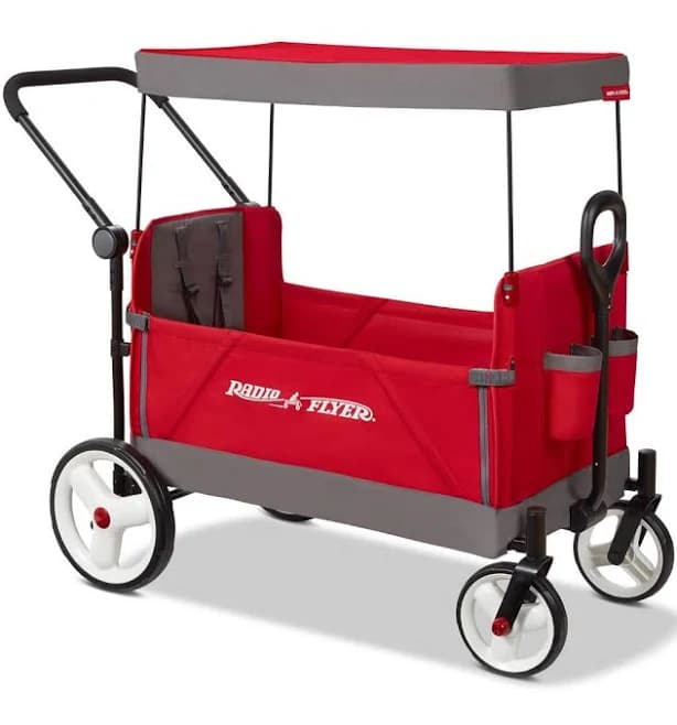 Radio Flyer Convertible Stroller Wagon with Canopy