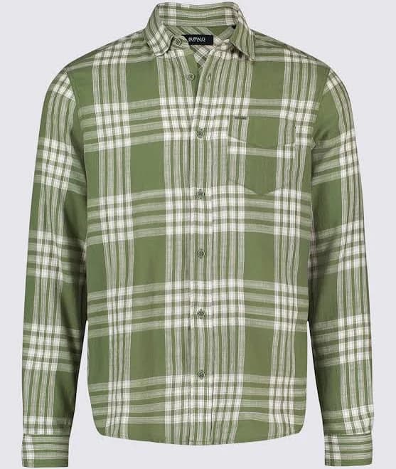 Men's Long Sleeve Plaid Button Down