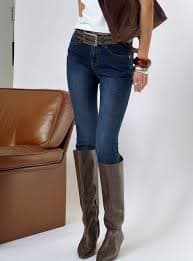 Ilyssa Mid Rise Skinny Jeans Mid Blue Wash | Princess Polly