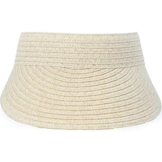 Time and Tru Women's Straw Visor Hat