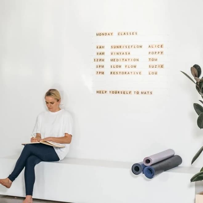 George & Willy Wooden Letter Board