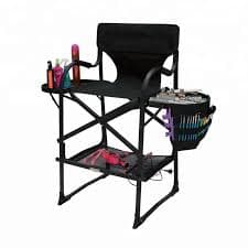 Onwaysports Black Folding Portable Makeup Chair - Professional