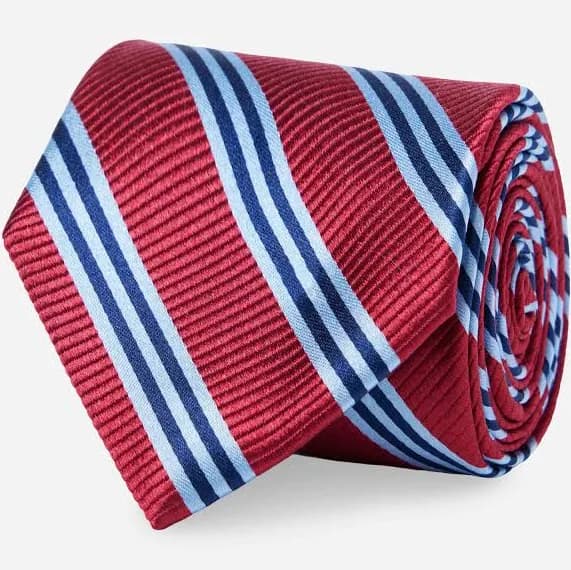 The Tie Bar Men's Striped Silk Tie