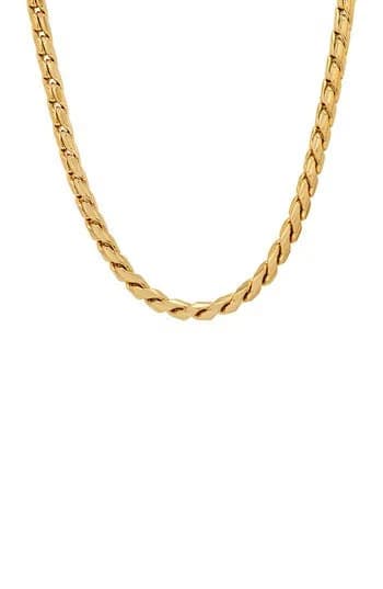 Steeltime Men's Sleek Fancy Link Necklace