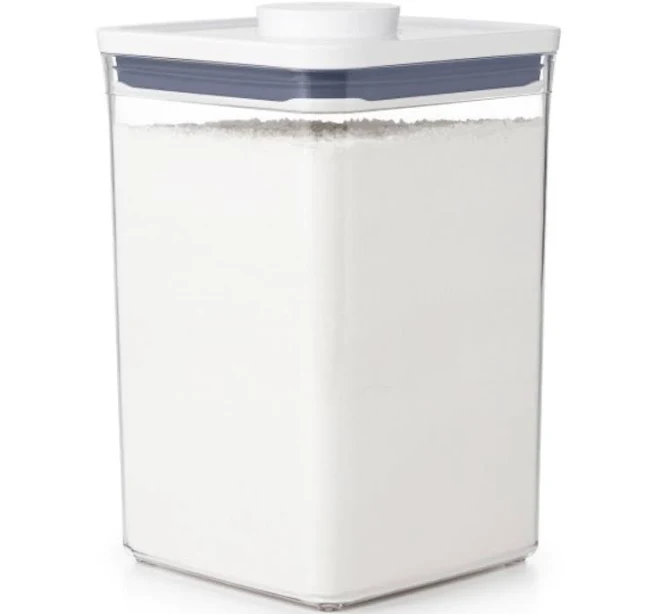 OXO Good Grips POP Container - Airtight Food Storage - Big Square Medium 4.4 Qt Ideal for 5lbs of flour or sugar