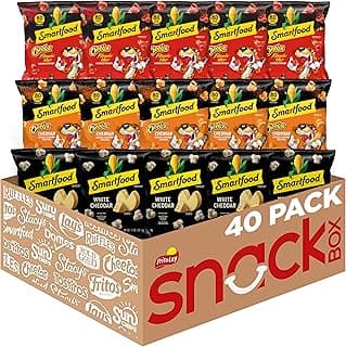 Smartfood Popcorn, White Cheddar and Flamin' Hot White Cheddar Variety Pack, 0.5 Ounce (Pack of 40)