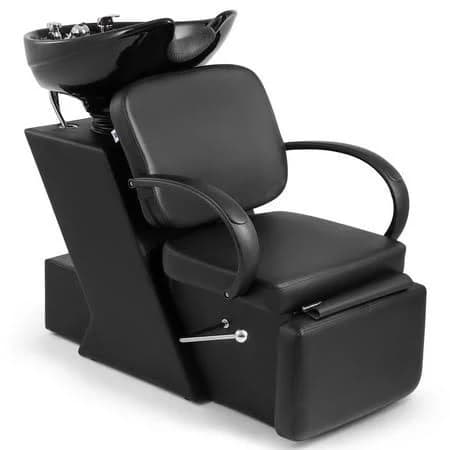 Artist Hand Black Shampoo Bowl and Chair