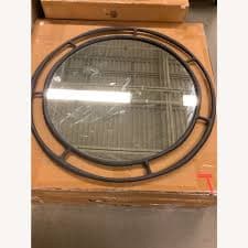 Pottery Barn Bodhi Mirror, Bronze, Round, 44" - AptDeco
