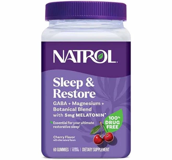 Natrol Cherry Sleep & Restore 5mg Melatonin 60 Count