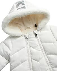 Amazon.com: DKNY Baby Girls Snowsuit - Soft Fleece Lined Hooded Winter Pram Baby Snowsuit Outerwear for Newborns & Infants (Sizes 3-9M), Size 3-6M, Blush/Gold : Clothing, Shoes & Jewelry