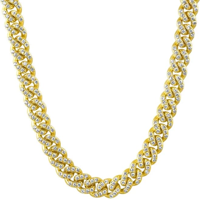 13mm Prong Set Iced Out Miami Cuban Chain