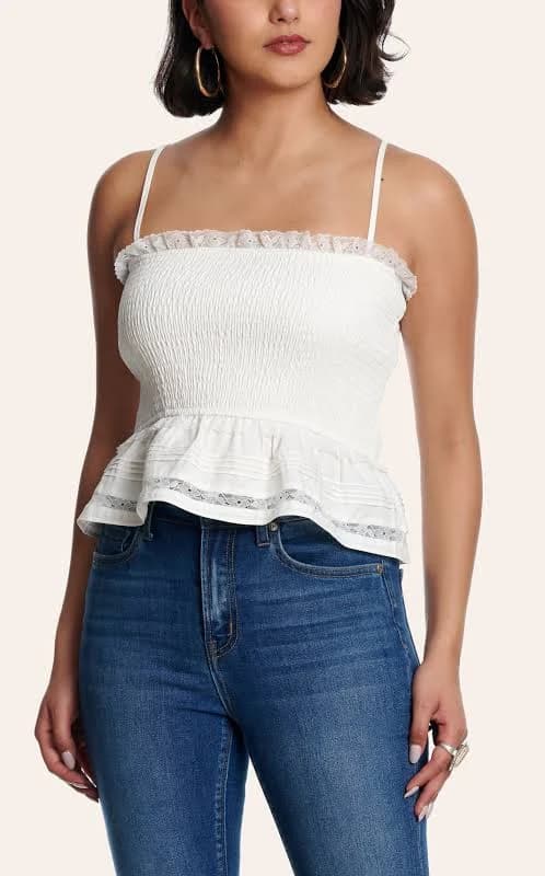Women's Sleeveless Smocked Top