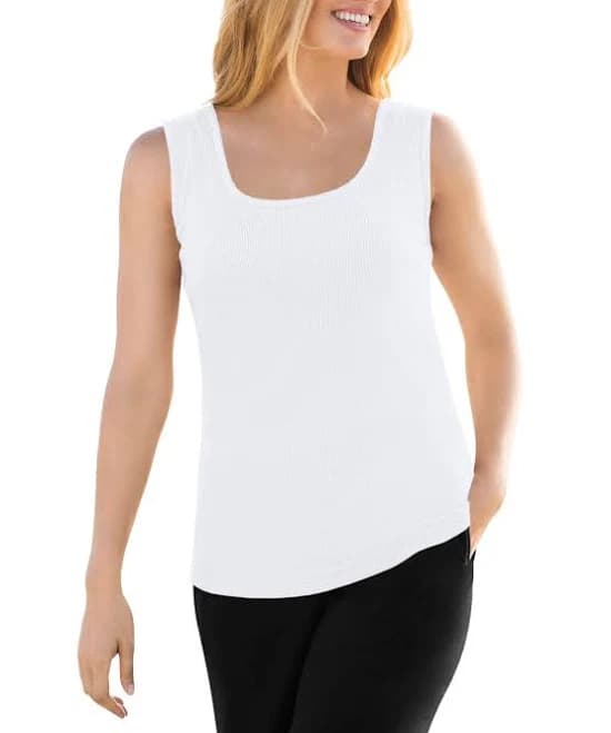 Woman Within Plus Size Rib Knit Tank