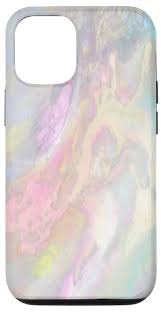 Amazon.com: Opalescent Vibrant Colors, Pearl Gray White Pink Case for iPhone 12/12 Pro : Cell Phones & Accessories